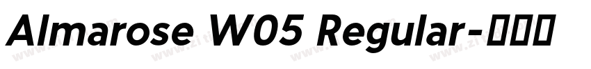 Almarose W05 Regular字体转换